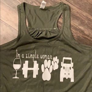 Bella racerback tank